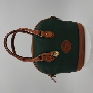 Dooney & Bourke - Green & Tan Leather Handbag
